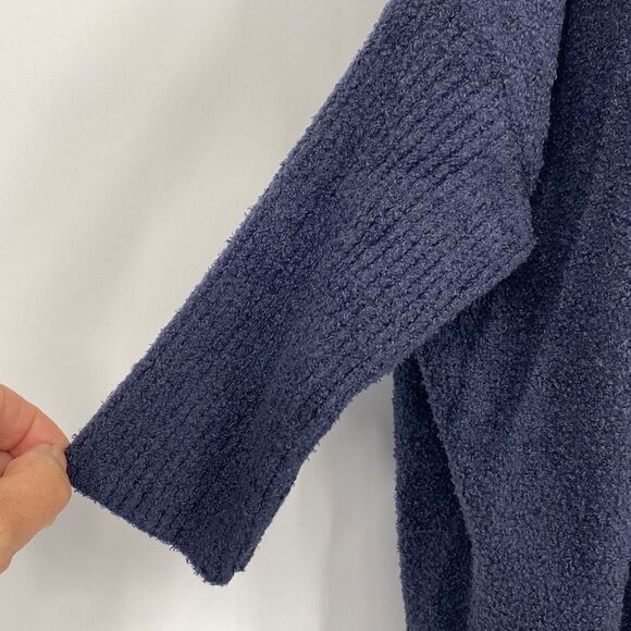 Barefoot Dreams CozyChic Lite Cliffside Cardigan Sweater Wrap Navy One‎ Size - Picture 9 of 14